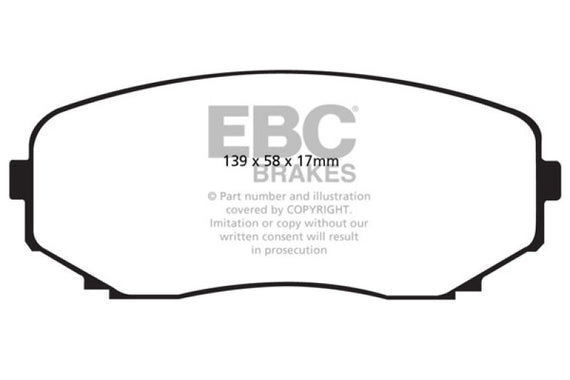 EBC DP21794 GREENSTUFF STREET ORGANIC BRAKE PADS - FRONT DP21794