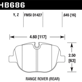 Hawk Performance Ceramic Disc Brake Pads - HB686Z.645 HB686Z.645