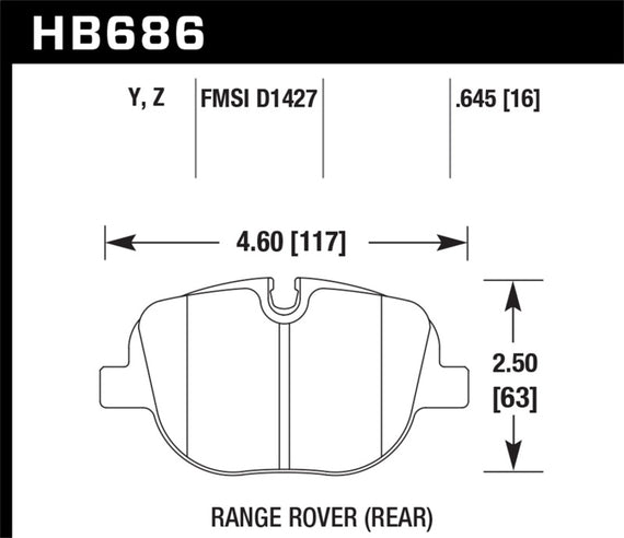 Hawk Performance Ceramic Disc Brake Pads - HB686Z.645 HB686Z.645