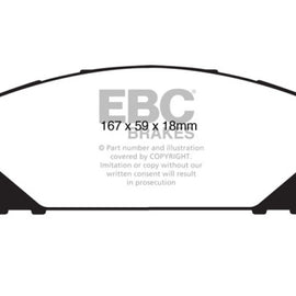 EBC Brakes DP41837R Yellowstuff Street and Track Brake Pad DP41837R