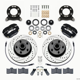 Wilwood Forged Dynalite-M Front Kit 11.30in 1 PC Rotor&Hub-Drill 70-73 Mustang Disc & Drum Spindle 140-13477-D