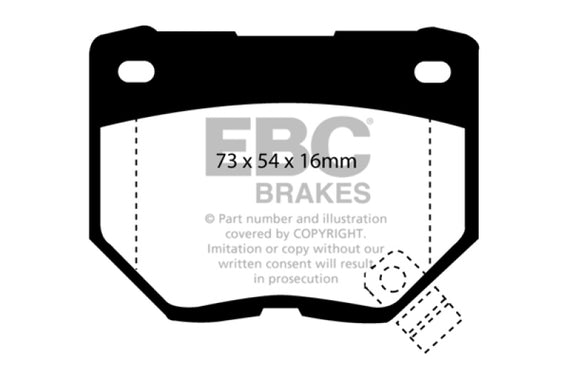 EBC Ultimax 2 Rear Brake Pads for 89-95 Nissan Skyline R32 2.6 GTR Twin Turbo UD461