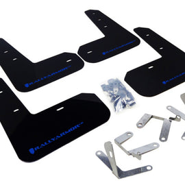 Rally Armor 13-17 Subaru BRZ/Toyota FR-S Black UR Mud Flap w/Blue Logo MF23-UR-BLK/BL