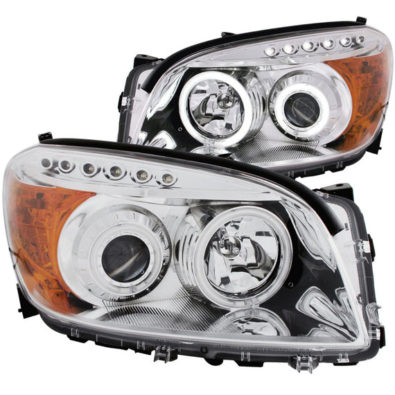 Anzo 111121 Chrome Clear Lens Projector Headlights fit for 06-08 Toyota Rav-4 111121