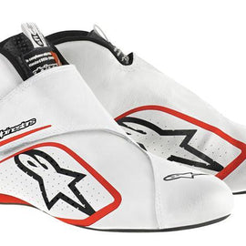 ALPINESTARS SUPERMONO SHOE WHITE RED SZ 6