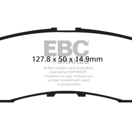 EBC 11-13 Infiniti QX56 5.6 Yellowstuff Rear Brake Pads DP41876R