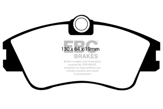 EBC 93-96 Volkswagen Eurovan 2.5 Solid Rotors Greenstuff Front Brake Pads DP61030