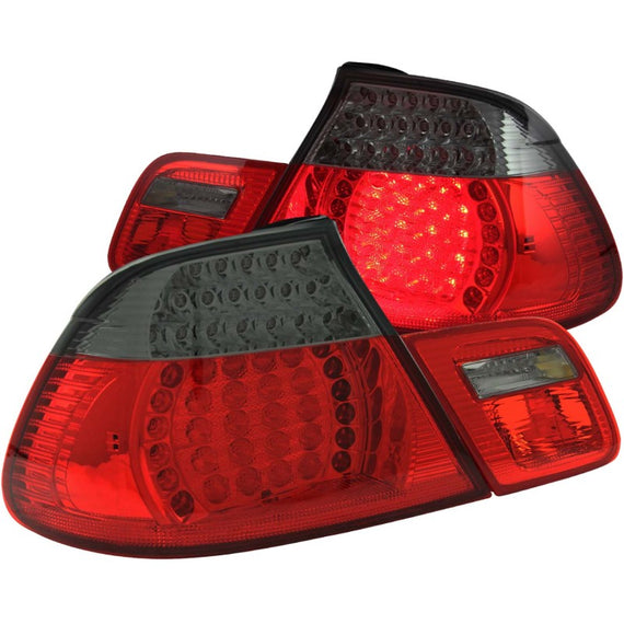 Anzo 321186 Pair of Red/Smoke Lens L.E.D. Tail Lights for 00-03 BMW 3 Series 321186
