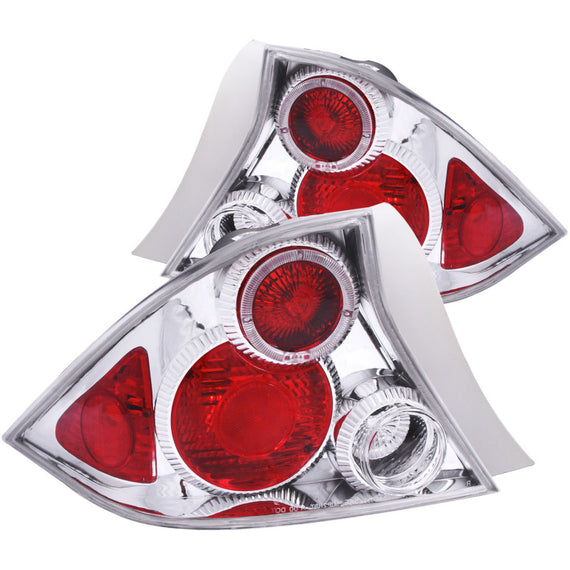 ANZO 2001-2003 Honda Civic Taillights Chrome w/ Halo 221045