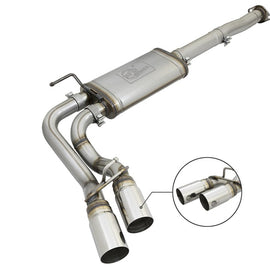 aFe Power Rebel Series 3in SS Cat-Back Exhaust w/ Polished Tips 2005-2015 Toyota Tacoma V6-4.0L 49-46033-P