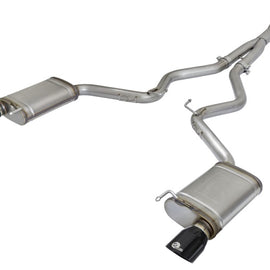 aFe MACHForce XP Exhausts Cat-Back SS-304 EXH w/ Black Tips 15-16 Ford Mustang EcoBoost 2.3L (t) 49-33084-B