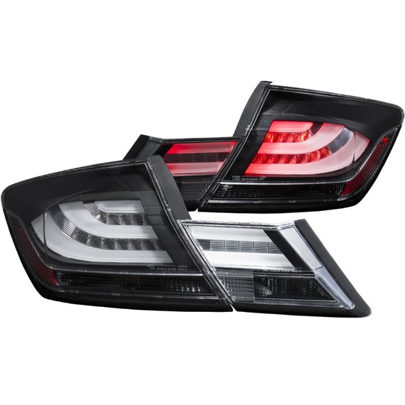 Anzo 321323 Black Clear Lens Led Bulb Tail Lights for 13-15 Honda Civic 321323