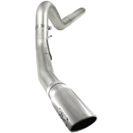 aFe MACHForce XP 5in DPF-Back Stainless Steel Exh Sys, polished tip,Ford Diesel Trucks 08-10 V8-6.4L 49-43054-P