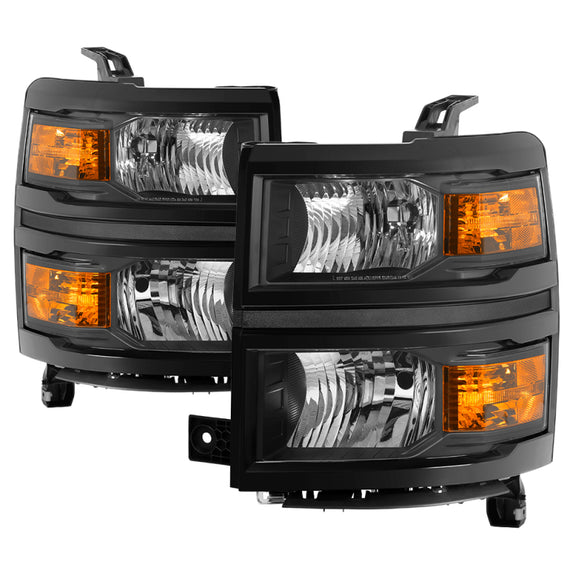Spyder Chevrolet Silverado 1500 14-15 (Non-HD) OEM Style Headlights - Black HD-JH-CS14-AM-BK 9040085