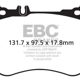 EBC Brakes DP32178C Redstuff Ceramic Low Dust Brake Pads Fits S550 S550e SL550 DP32178C