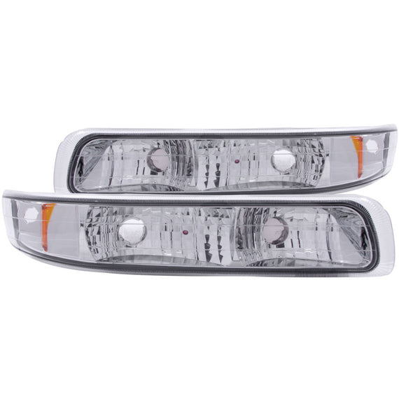 Anzo 511064 Chrome Euro Style Parking/Signal Lights for Silverado/Suburban/Tahoe 511064
