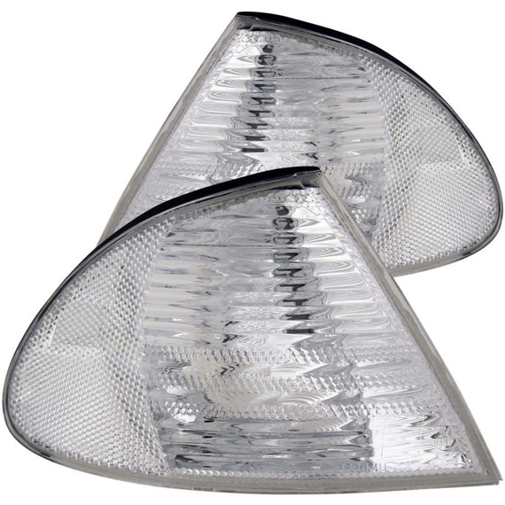 Anzo 521006 Chrome Crystal Turn Signal Corner Lights for 99-01 BMW 3 Series 4DR 521006