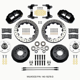 Wilwood Narrow Superlite 6R Front Hub Kit 12.88in Drilled 82-92 Camaro//Firebird 140-15278-D