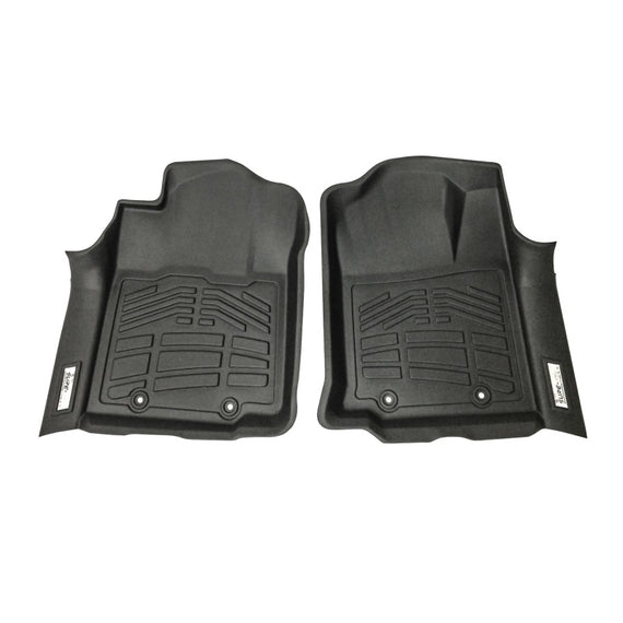 Westin 12-15 Toyota Tacoma Reg/Access/Dbl Cab (double hook) Wade Sure-Fit Floor Liners Front - Blk 72-110053