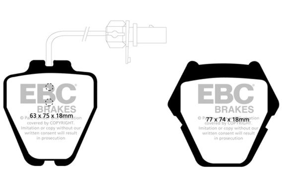 Disc Brake Pad Set-EBC Greenstuff 2000 Series Sport Brake Pads Front EBC Brake DP21348