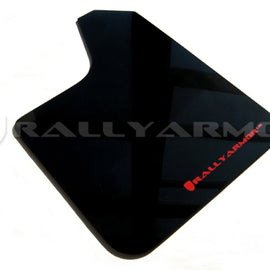 Rally Armor Universal Fit (No Hardware) Black UR Mud Flap w/ Red Logo MF12-UR-BLK/RD