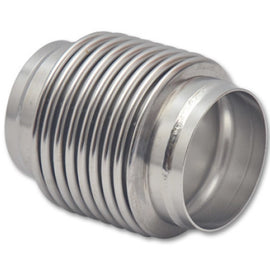 Vibrant SS Bellow Assembly w/ Solid Liner 2.5in inlet/outlet ID x 4in overall L Electro Polished 68724