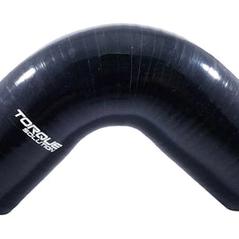 Torque Solution 90 Degree Silicone Elbow: 2.5 inch Black Universal TS-CPLR-90D25BK
