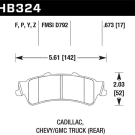 Hawk Super Duty Street Brake Pads HB324P.673