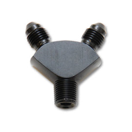 Vibrant -3AN x -3AN x 1/8in NPT Y-Adapter Fitting - Aluminum 10818