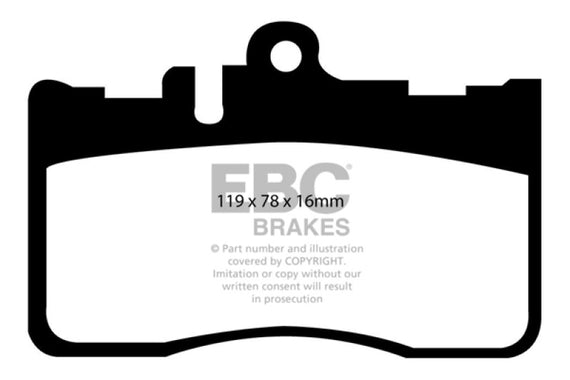 EBC 01-06 Lexus LS430 4.3 Greenstuff Front Brake Pads DP21622
