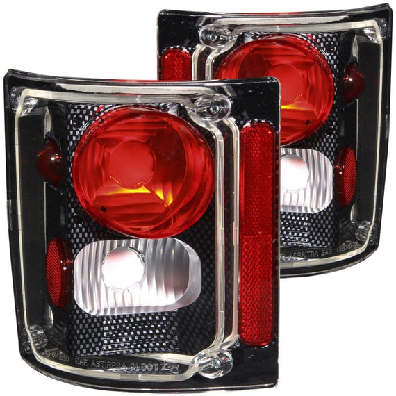 ANZO Carbon TailLights For 73-87Chevy/GMC C/K 73-91 Blazer/Jimmy/Suburban 211015
