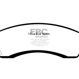 For Chevy Camaro 82-92 EBC Bluestuff NDX Formula Racing Front Brake Pads DP51131NDX