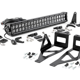 Rough Country 20-inch Black Series Dual Row LED Light Bar w/ Hidden Bumper Mounts