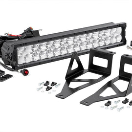 Rough Country 20-inch X5 Series Dual Row LED Light Bar w/ Hidden Bumper Mounts