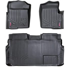 Rough Country Heavy Duty Floor Mats - Front & Rear Combo