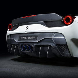 VORSTEINER 458-VX REAR BUMPER DVWP W/ REAR DIFFUSER CF FOR FERRARI 458 ITALIA