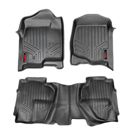 Rough Country Heavy Duty Floor Mats - Front & Rear Combo (Crew Cab Models)