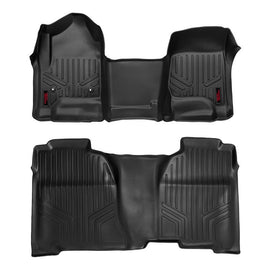 Rough Country Heavy Duty Floor Mats [Front/Rear] - (14-18 Chevy Silverado / GMC Sierra)