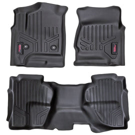 Rough Country Heavy Duty Floor Mats - Front & Rear Combo (Double Cab Models)