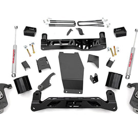 Rough Country 5-inch Suspension Lift Kit (Factory Cast Aluminum / Stamped Steel Control Arm Models)