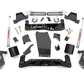 Rough Country 6-inch Suspension Lift Kit (Factory Cast Steel Control Arm Models)