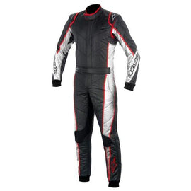 ALPINESTARS GP TECH SUIT BLACK SILVER RED SZ 44