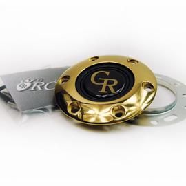 GRIP ROYAL STEERING WHEEL HORN KIT GOLD GR BUTTON WITH GOLD RING