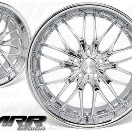 MRR GT1 19x9.5 5x120 +24 CHROME/MACHINED LIP 1 WHEEL/RIM