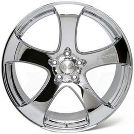 MRR HR2 20X8.5 5x114.3 +35 CHROME/MACHINED LIP 1 WHEEL/RIM