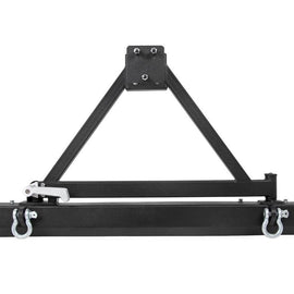 Rough Country Full-Width Classic Rear Bumper w/ Tire Carrier & D-Rings