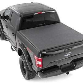 Rough Country Soft Tri-Fold Tonneau Bed Cover (6.5-foot Bed w/o Cargo Management System)