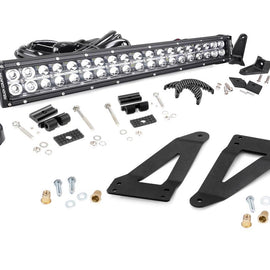 Rough Country 20-inch Chrome Series Dual Row CREE LED Light Bar & Grille Mounts Kit (Wrangler JK / JKU)