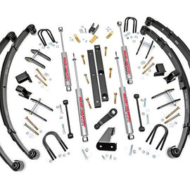 Rough Country 4.5-inch Suspension Lift System (Military Wrap Leaf Springs)