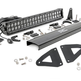 Rough Country 20-inch Black Series Dual Row CREE LED Light Bar & Grille Mounts Kit (Wrangler TJ / LJ)